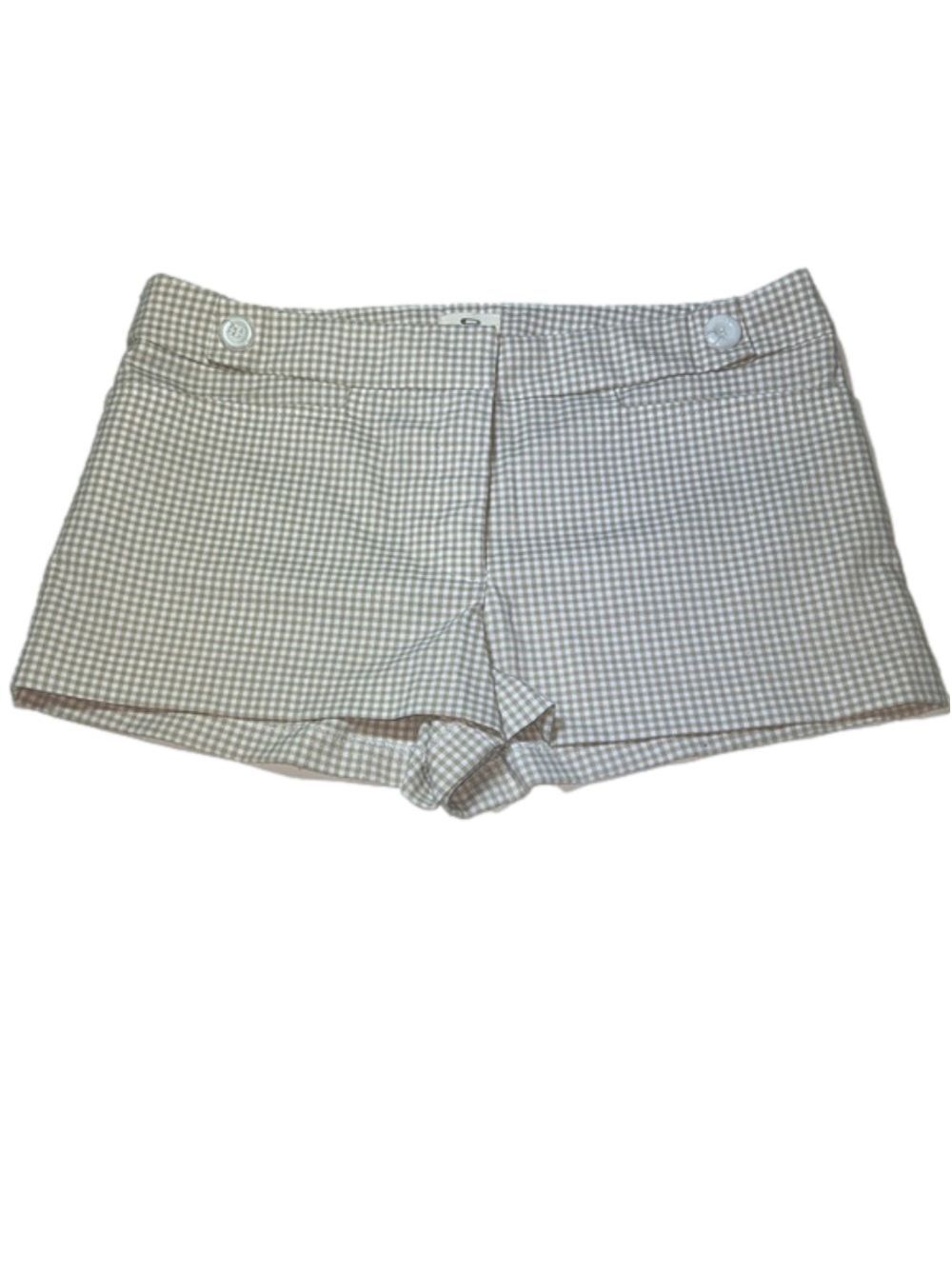PINS AND NEEDLES Adorable Tan & White Plaid Shorts Size 10